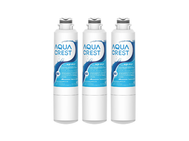 AQUA CREST AQF-FF27 Replacement for Samsung HAF-CIN/EXP Water Filter 3 Pack, Replacement for DA29-00020B, RF28HMEDBSR, RF263BEAESR, RF4287HARS,...