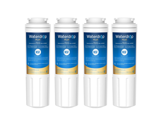 Waterdrop Plus UKF8001 NSF 401 Certified Refrigerator Water Filter, 4 Pack, Reduce PFAS, Replacement for Whirlpool Everydrop Filter 4, EDR4RXD1,...