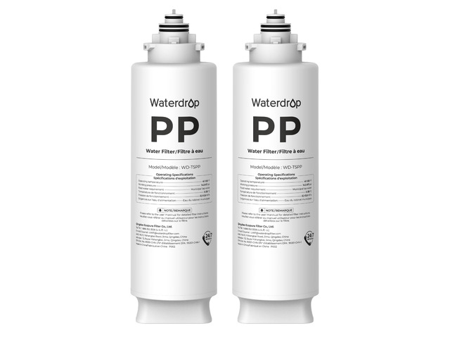 Waterdrop TSPP Water Filter Replacement for Waterdrop TSU & TSU-WB, 2 Pack