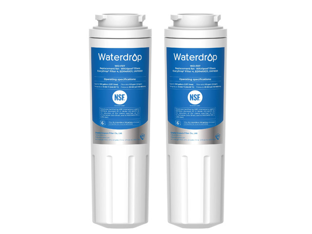 Waterdrop EDR4RXD1 Water Filter Replacement for EveryDrop Filter 4, 2 Pack,Replacement for Whirlpool UKF8001, 4396395, Maytag UKF8001AXX-200,...