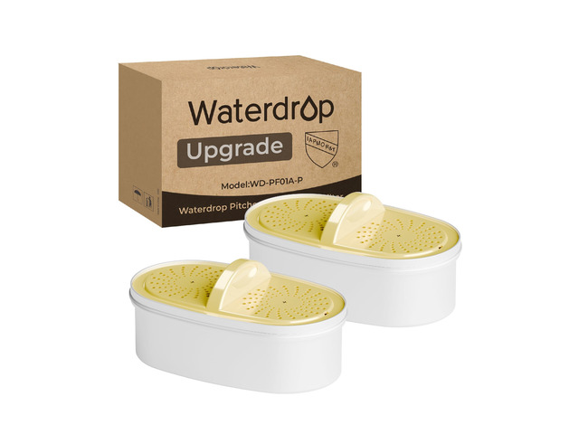 [Genuine] Waterdrop PF01A-P Upgrade NSF 53 & 42 & 372 Certified Filter, Replacement for Waterdrop Pitcher and Dispenser, Reduces Lead, PFAS,...