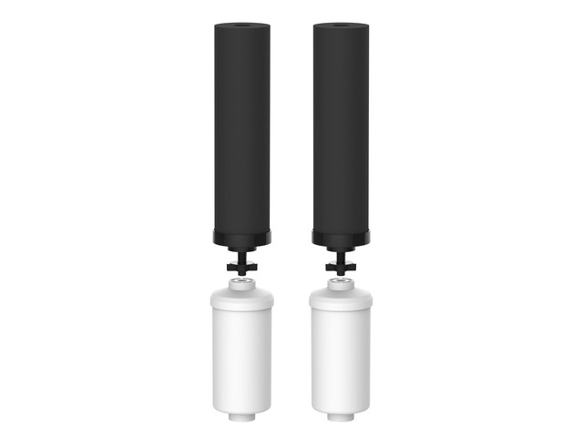 Waterdrop Gravity Water Filter, 2 Carbon Filters and 2 Fluoride Filters, Compatible with Berkey, BB9-2 Filters & PF-2 Filters, Waterdrop Gravity...