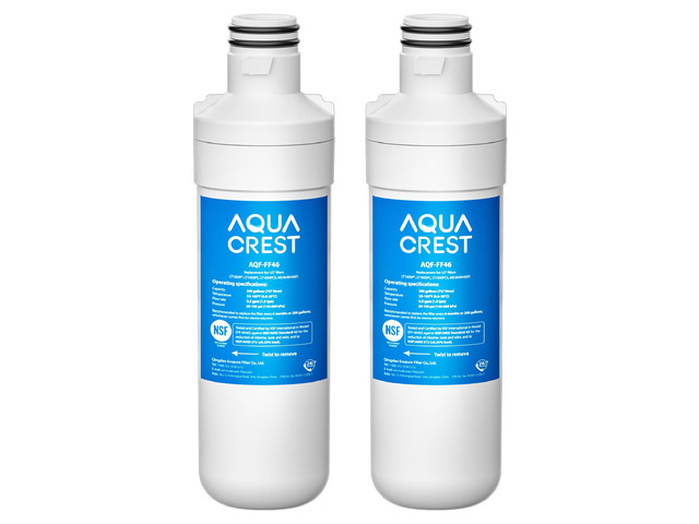 AQUA CREST LT1000PC ADQ747935 MDJ64844601 Refrigerator Water Filter, 2 Pack,Replacement for LG LT1000P, LT1000PC, LT1000PCS, ADQ74793501,...