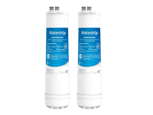 Waterdrop RC EZ 1 Water Filter Replacement for Culligan RC-EZ-1, 2 Pack, Compatible with DuPont Carbon 3000QT Filter, Culligan US-EZ-1, RV-EZ-1,...