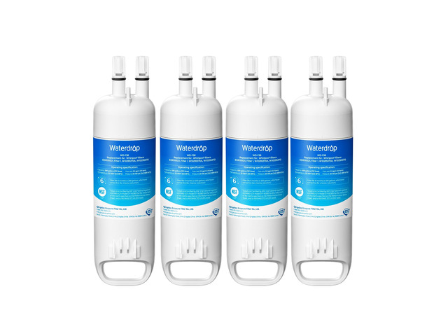 Waterdrop EDR1RXD1 Water Filter Replacement for Everydrop Filter 1, 4 Pack, Replacement for W10295370A, EDR1RXD1B, P8RFWB2L, P4RFWB, Kenmore...