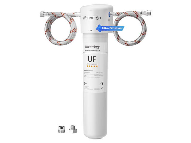 Waterdrop 15UAW-UF 0.01 m Ultra Filtration Under Sink Water Filter System, Reduces Lead, Chlorine, Bad Taste & Odor, Connects Directly to Your...