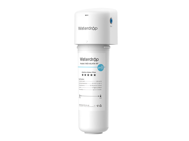 Waterdrop ALK16 Alkaline Water Filter System for Sink, Mineralizing Water,3/8' Quick Connect, Compatible with G3 Series & G5 Series & K6 RO...