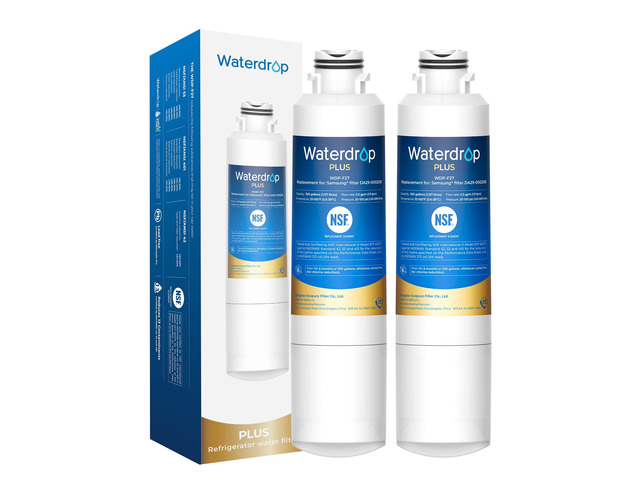 Waterdrop Plus WDP-F27 NSF 401 Certified Refrigerator Water Filter, 2 Pack,Reduce PFOA/PFOS, Replacement for Samsung DA29-00020B, HDX FMS-2,...