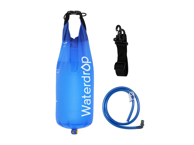 Waterdrop Gravity Water Bag, Compatible with Water Filter Straw, for Camping, Travel, Backpacking, Hiking and Emergency, Flex Foldable, 1.5 Gallon,...