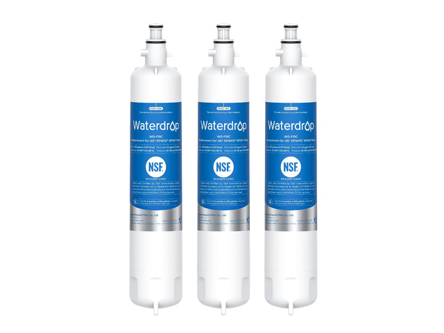 Waterdrop WD-F19C Water Filter Replacement for GE RPWFE, 3 Pack,Replacement for GE RPWF (with CHIP) GFE28GBLTS, GFE28GGKBB, GFE28GSKSS