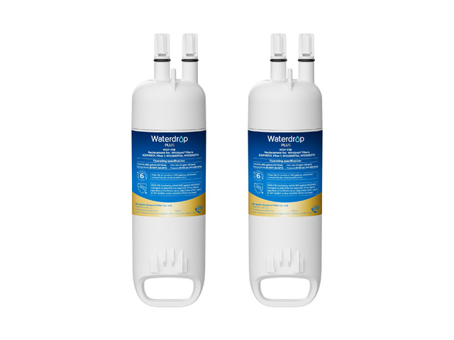 Waterdrop Plus EDR1RXD1 Water Filter, Replacement for W10295370A, 2 Pack,NSF401, Replacement for Everydrop Filter 1, EDR1RXD1B, P8RFWB2L, P4RFWB,...