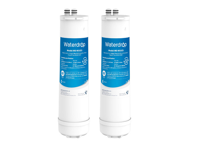 Waterdrop RC EZ 3 Water Filter Replacement for Culligan RC-EZ-3, 2 Pack, Compatible with DuPont Carbon 3000QT Filter, Culligan US-EZ-3, RC-EZ-1,...