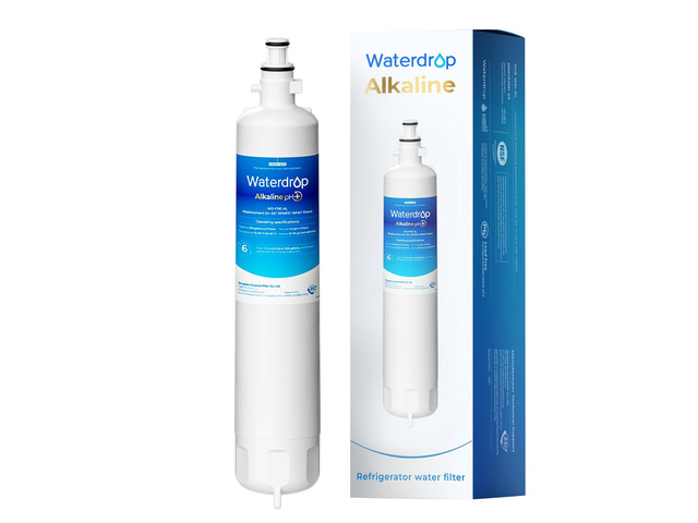 Waterdrop WD-F19C-AL Alkaline Water Filter Replacement for GE RPWFE, Enhances pH, Replacement for GE RPWF (Built-in CHIP), GFE28GYNFS