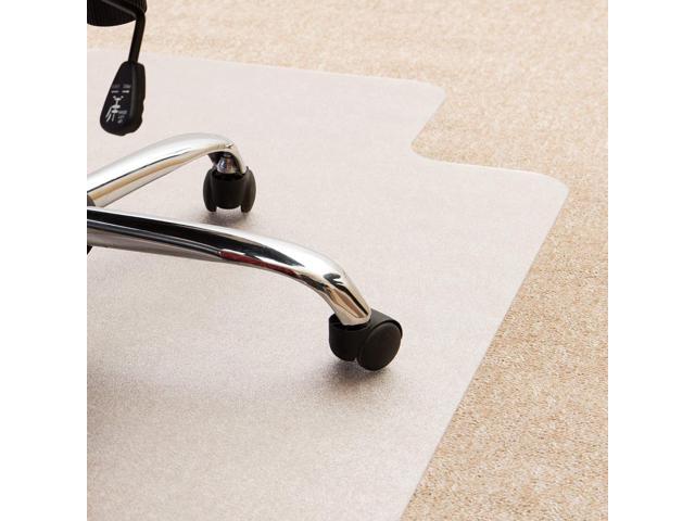 Floortex Poly Rctglr Lipped ChairMat Plush Pile Carpet47X35 (FC118927LR)