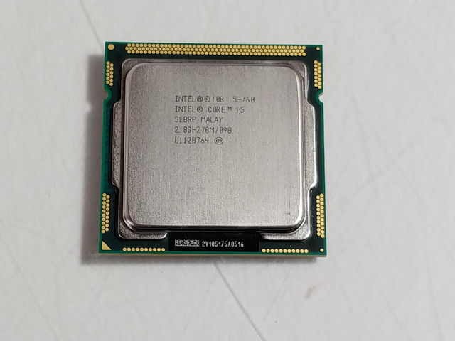 Intel Core i5 i5-760 2.8GHz LGA 1156/Socket H 2.5 GT/s SLBRP