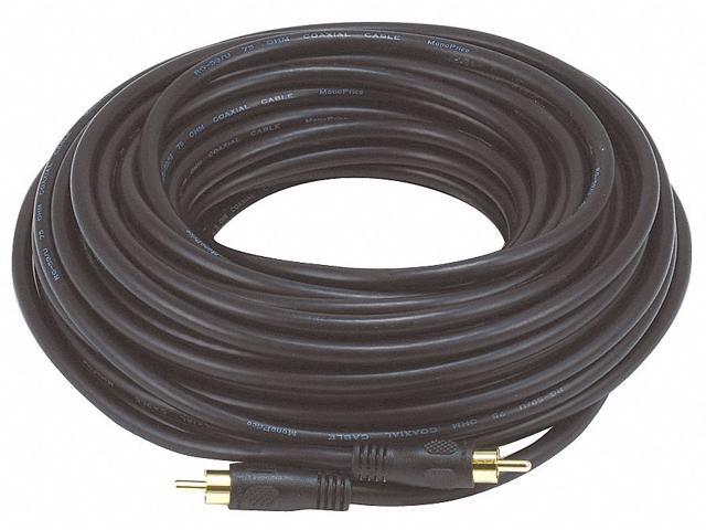 Monoprice 50ft Coaxial Audio/Video RCA Cable M/M RG59U 75ohm (for S/PDIF, Digital Coax, Subwoofer & Composite Video)