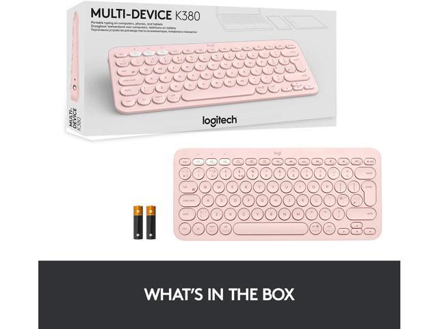 Logitech K380 920-009599 Rose Bluetooth Wireless Keyboard
