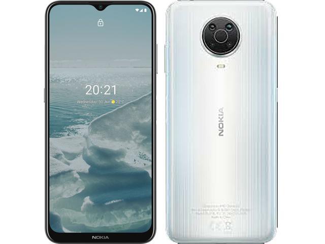 Nokia G20 Dual-SIM 64GB ROM + 4GB RAM (GSM Only No CDMA) Factory Unlocked 4G/LTE Smartphone (Glacier) - International Version