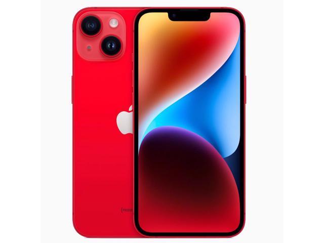 Apple iPhone 14 Dual-SIM 128GB ROM + 6GB RAM (Only GSM No CDMA) Factory Unlocked 5G Smartphone (Red) - International Version