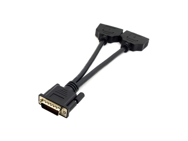 CableDeconn DMS 59 Pin Dual 2 DVI Monitors, DMS 59 Pin Male to Two DVI 24+5 Female Dual Monitor Extension Cable Adapter for LHF Graphics Card (dus...