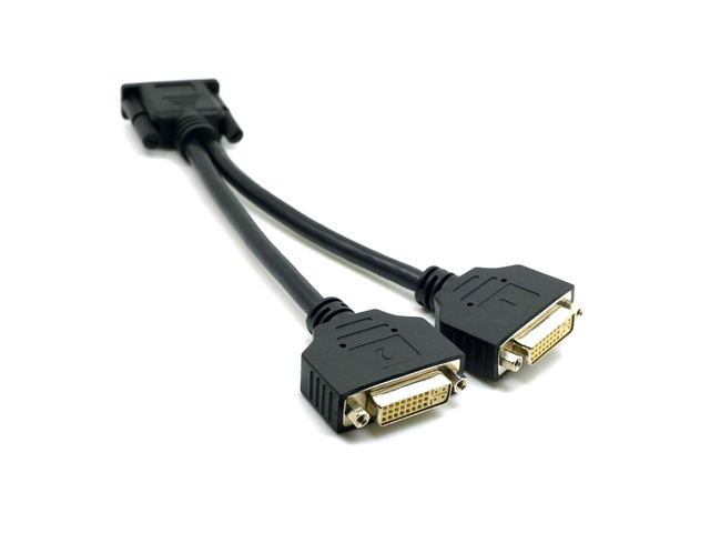 CableDeconn DMS 59 Pin Dual 2 DVI Monitors, DMS 59 Pin Male to Two DVI 24+5 Female Dual Monitor Extension Cable Adapter for LHF Graphics Card (dus...