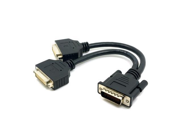 CableDeconn DMS 59 Pin Dual 2 DVI Monitors, DMS 59 Pin Male to Two DVI 24+5 Female Dual Monitor Extension Cable Adapter for LHF Graphics Card (dus...
