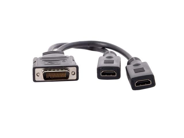 CableDeconn DMS 59 Pin to 2 HDMI Cable, DMS 59 Pin Male to HDMI Female Dual Monitor Extension Cable Adapter for LHF Graphics Card (DMS 59 pin Dual.