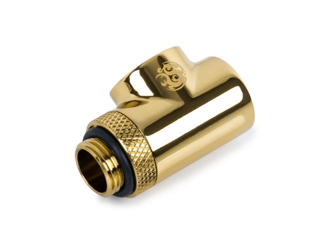 Bitspower T-Block Rotary Fitting, True Brass