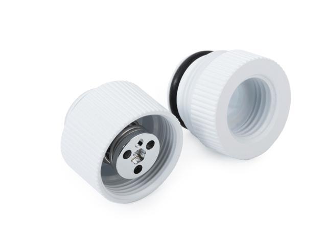 Bitspower Touchaqua Water-exhaust Fitting V2, Deluxe White, 2-pack-BPTA-EFW-V2-DW