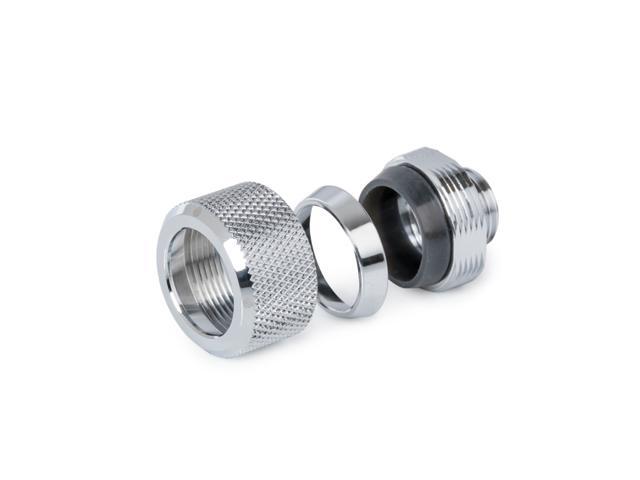 Bitspower G1/4' Advanced Multi-Link Fitting, for 16mm OD Rigid Tubing, Silver Shining