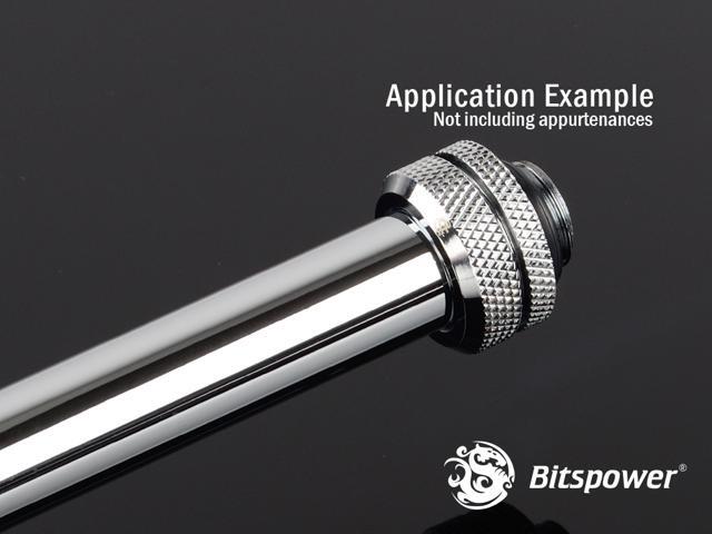 Bitspower None Chamfer Brass Link Tubing, 14mm OD (0.70mm WD), 500mm, Silver Shining