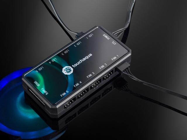 Bitspower Touchaqua Fan and Digital RGB Controller with RF Remote