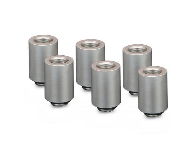 Thermal Grizzly DeltaMate MF28 Extender Fitting, Matt Nickel, 6-pack