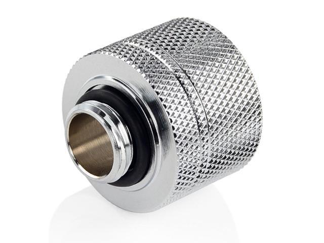 Bitspower G1/4' to 1/2' ID, OD 3/4' OD Compression Fitting for Soft Tubing, CC5 Ultimate, Silver Shining