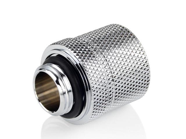 Bitspower G1/4' to 3/8' ID, 1/2' OD Compression Fitting for Soft Tubing, CC2 Ultimate, Silver Shining