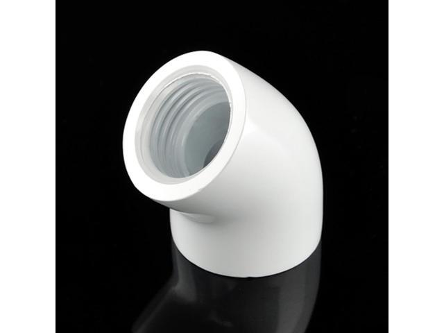 Bitspower G1/4' Female to Female Extender Fitting, 45 Degree Angle, Deluxe White