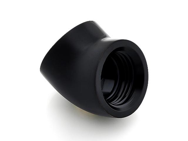 Bitspower G1/4' Female to Female Extender Fitting, 45 Degree Angle, Matte Black