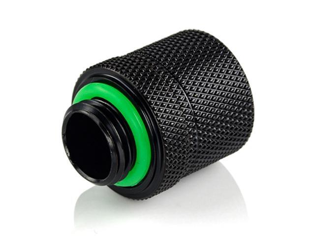 Bitspower G1/4' to 3/8' ID, 1/2' OD Compression Fitting for Soft Tubing, CC2 Ultimate, Matte Black