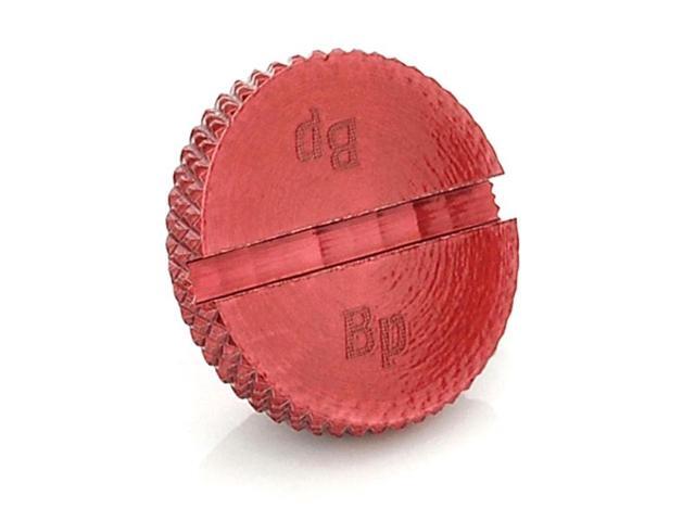 Bitspower G1/4' Low-Profile Stop Fitting, Deep Blood Red