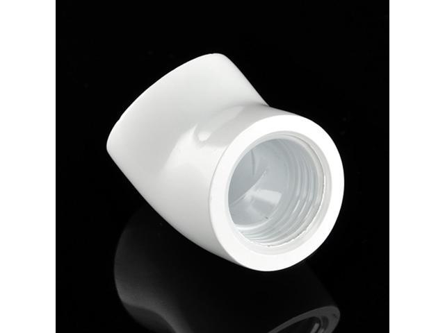 Bitspower G1/4' Female to Female Extender Fitting, 45 Degree Angle, Deluxe White