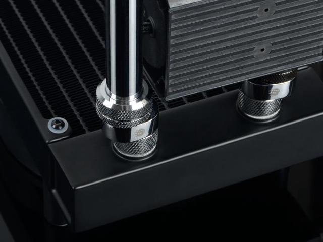 Bitspower X-cross Offset Fitting, Silver Shining