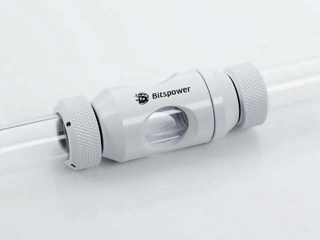 Bitspower G1/4' In-Line Filter, Deluxe White