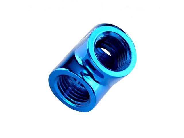 Bitspower T-Block Fitting with Triple G1/4' Female, Royal Blue