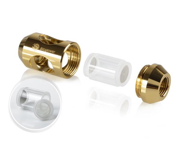 Bitspower G1/4' In-Line Filter, True Brass
