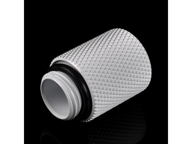 Bitspower G1/4' Male to Female Extender Fitting, 20mm, Deluxe White