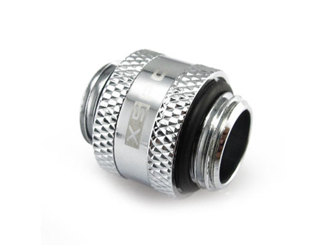 XSPC G1/4' Male to Male Rotary Fitting, Chrome