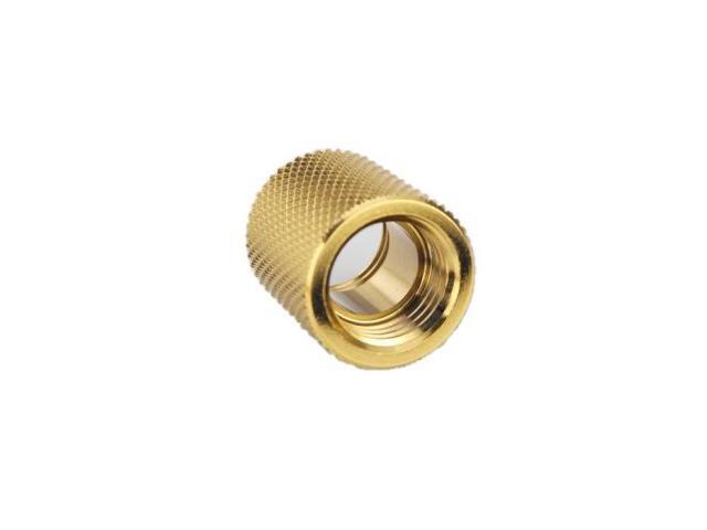 Bitspower G1/4' Female to Female Extender, 20mm, True Brass