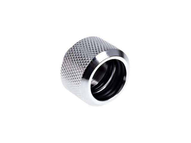 Alphacool Eiszapfen G1/4' HardTube Compression Fitting for Plexi (Acrylic) / Brass Hard Tubes, 16mm OD, Chrome, 6-pack