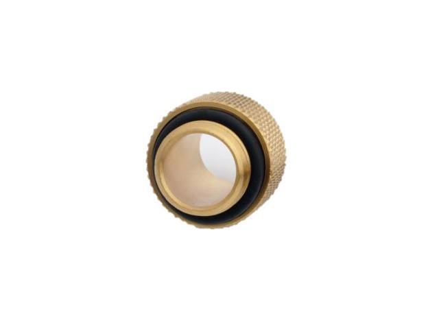 Bitspower G1/4' 10mm Male to Male Fitting, True Brass