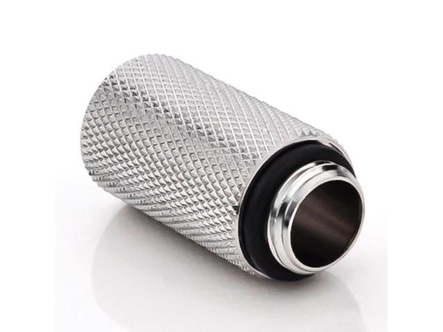 Bitspower G1/4' Male to Female Extender Fitting, 30mm, Silver Shining